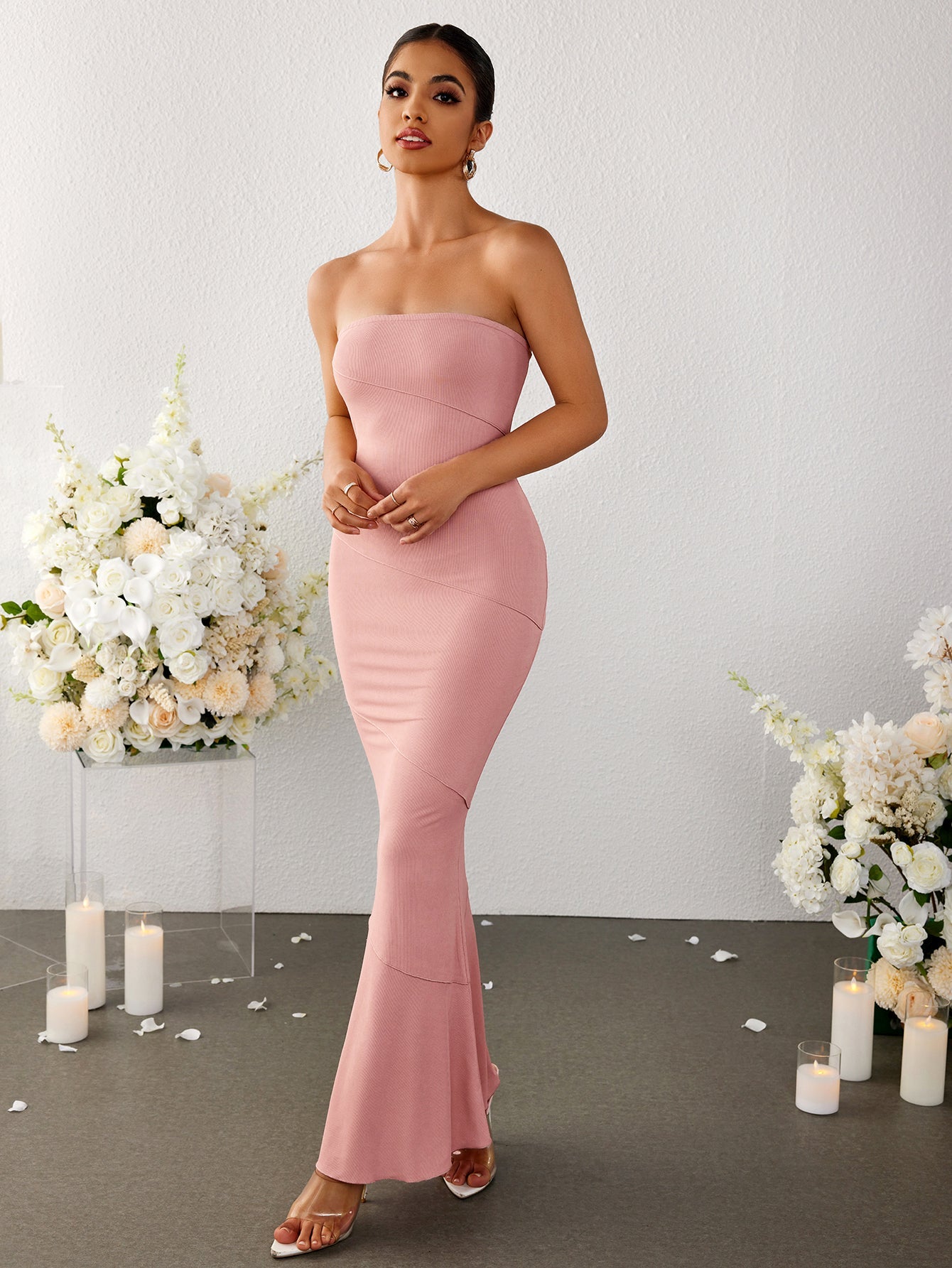 Mermaid Bodycon Maxi Tube Dress