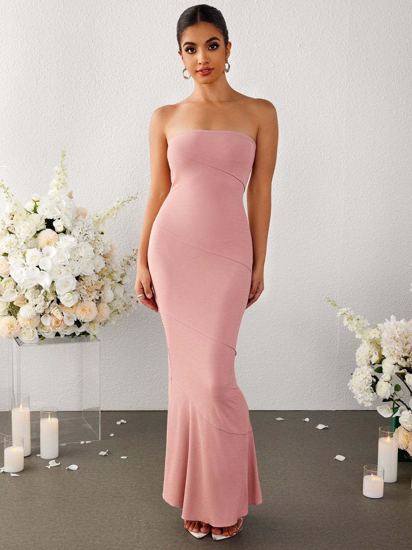 Mermaid Bodycon Maxi Tube Dress