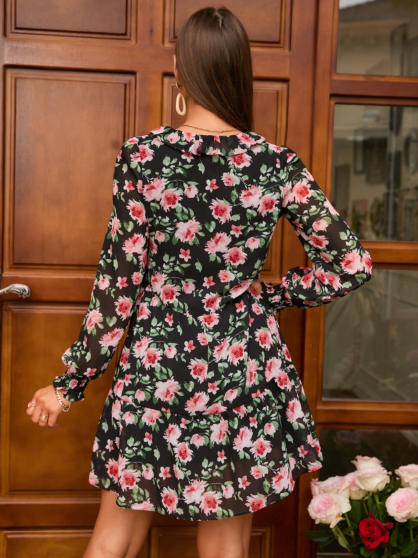 Floral Print Flowy Dress