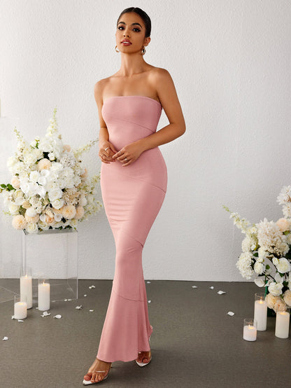 Mermaid Bodycon Maxi Tube Dress
