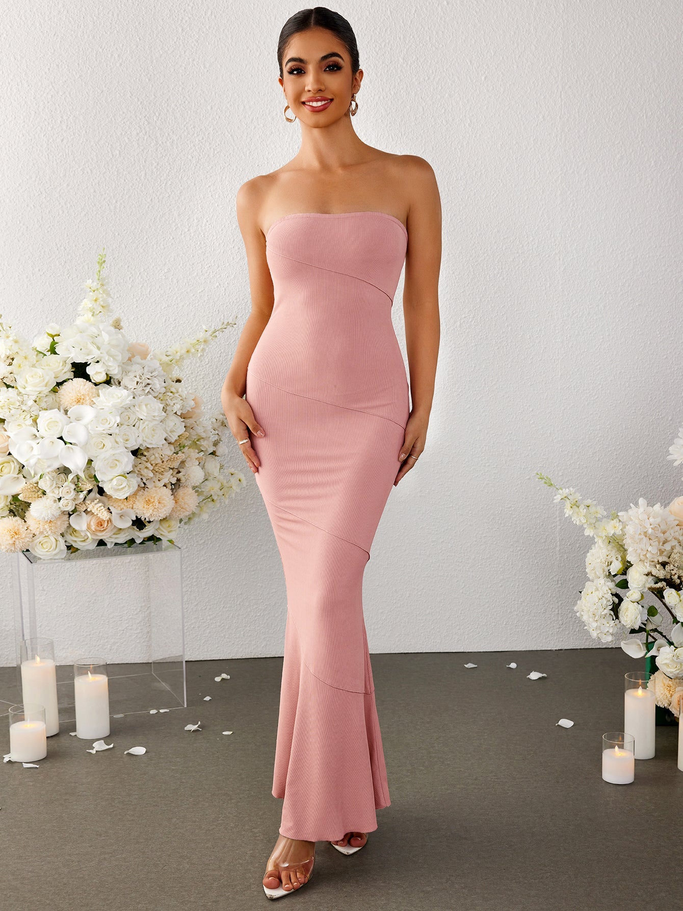 Mermaid Bodycon Maxi Tube Dress
