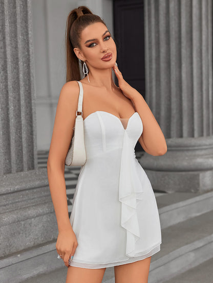 Mesh Tube Mini Dress
